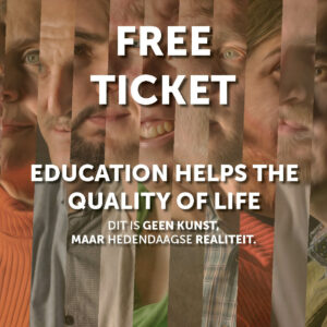 face equality day banner education helps the quality of life free ticket