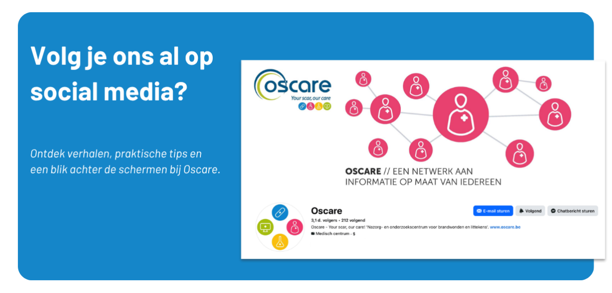 Volg Oscare op sociale media
